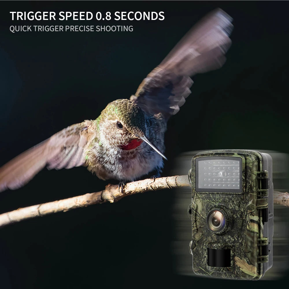 Hunting camera with 32G memory card hunting machine field hunting HD camera suitable for outdoor camping security monitoring