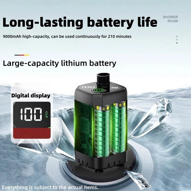 Outdoor shower unit - Portable bathing device, suitable for camping, construction sites and household use. Easy to use.