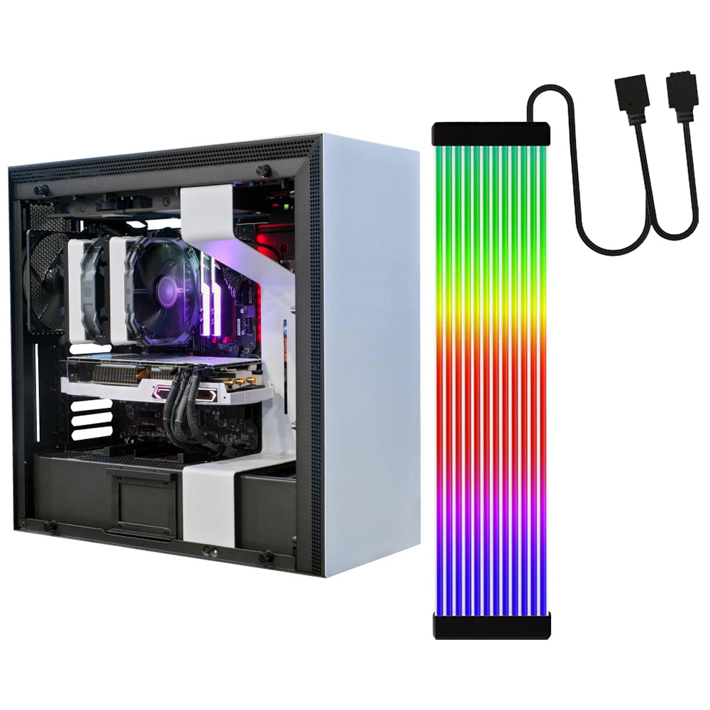 5V 3Pin RGB LED Light Strip Bar 8/24PIN Motherboard Power Extension Cable ARGB Sync PC Cables for Computer Power Supply