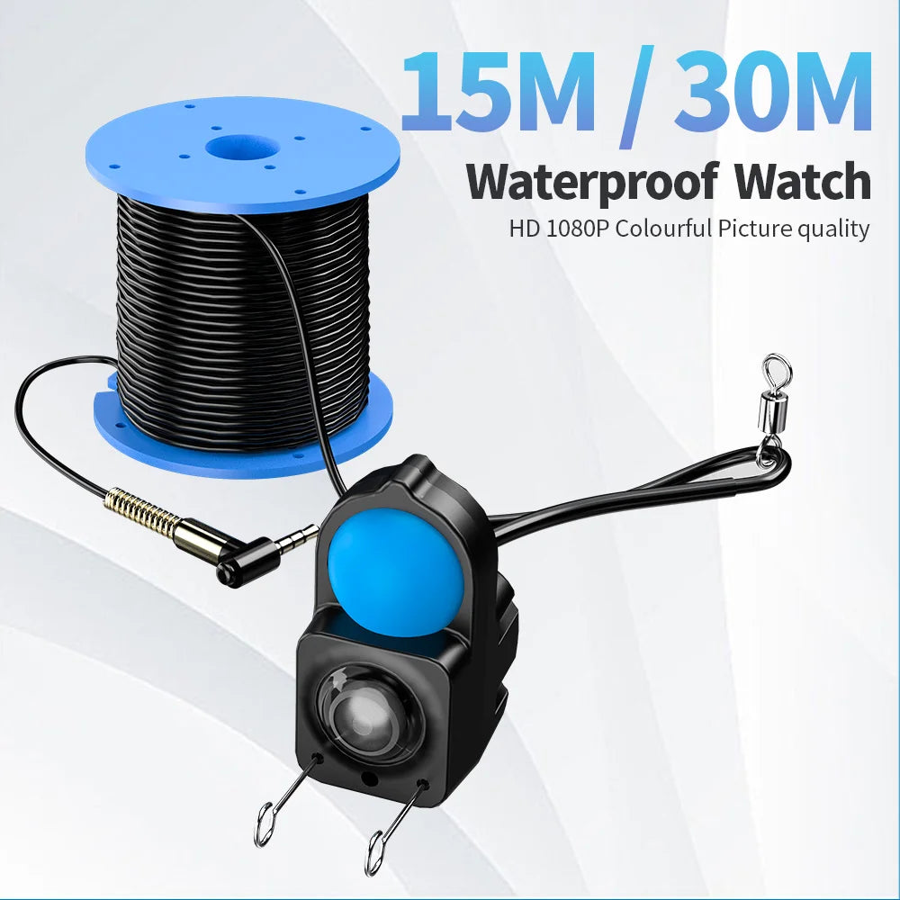 Portable Fish Depth Finder Water Handheld 1080P 4.3 Inch LCD Fish Finder Underwater 220° Fishing Camera With Night Vision