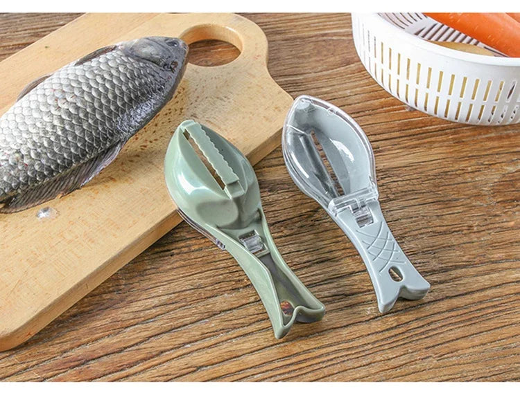 Fish Scale Scraper Fish Skin Brush Seafood Tools Fast Remove Fish Scraper Cleaning Knife Kitchen Accessories