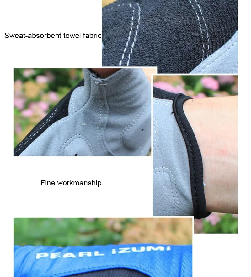 1Pair Gel Half Finger Cycling Gloves Anti-Slip Anti-sweat Anti Shock MTB Road Bike Gloves Bicycle Left-Right Hand Gloves