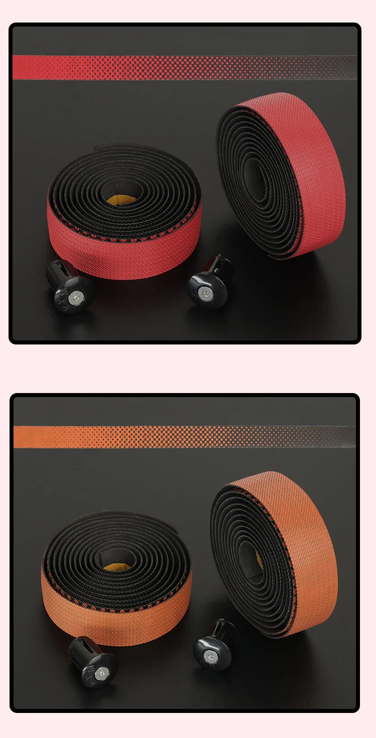 VXM Road Bicycle Handlebar Tape Bar PU EVA Cycling Grips Strap Anti slip shockabsorbing comfort With End Plug Bike Accessories