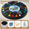 Twisted Rope Puzzle Game Brainy Knots Rope Untangling Board Game, Rope Knots Challenge Game, String Solution Central Lacing Toys