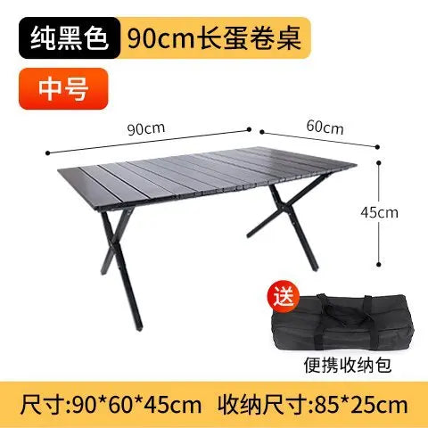 Outdoor Picnic Desk Lightweight Aluminum Table Sturdy Foldable Portable Folding Camping Table Garden Lawn Party Use Furniture