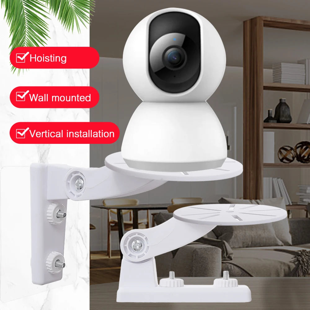 Universal No Punching Camera Shelf Wall Mount Webcam Monitor Stand Bracket Adjustable Security Camera Support Holder Rack