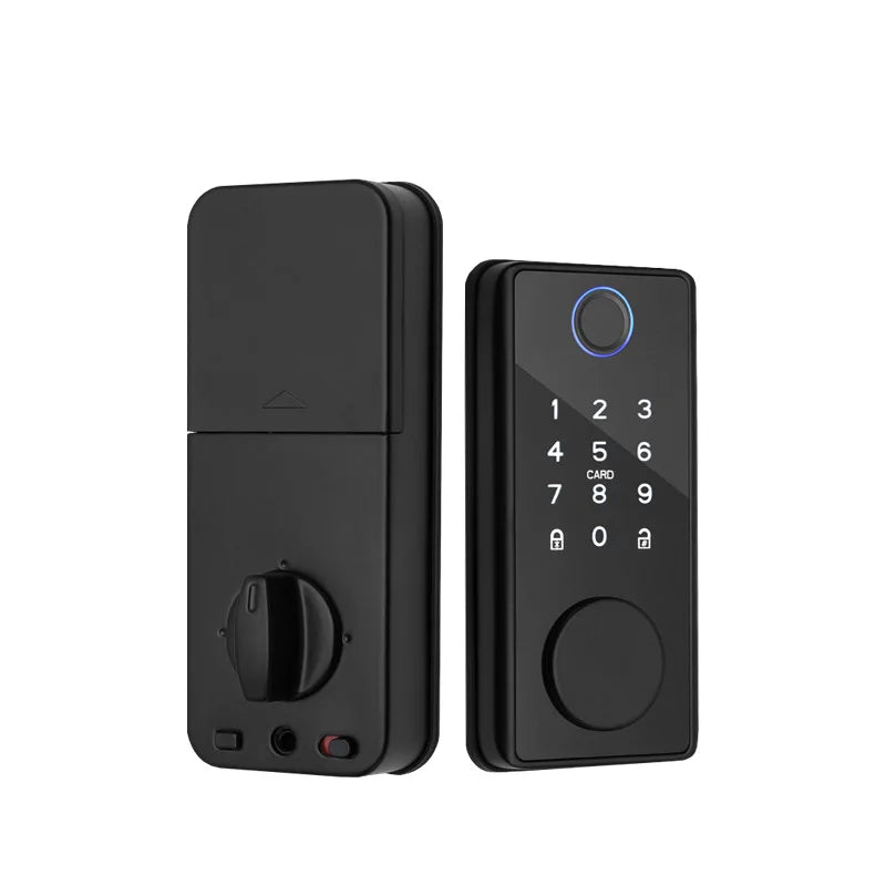 Tuya App Remote Control Smart Door Lock Deadbolt With Keys Fingerprint Lock electronics Digital Indoor House Electronic Lock