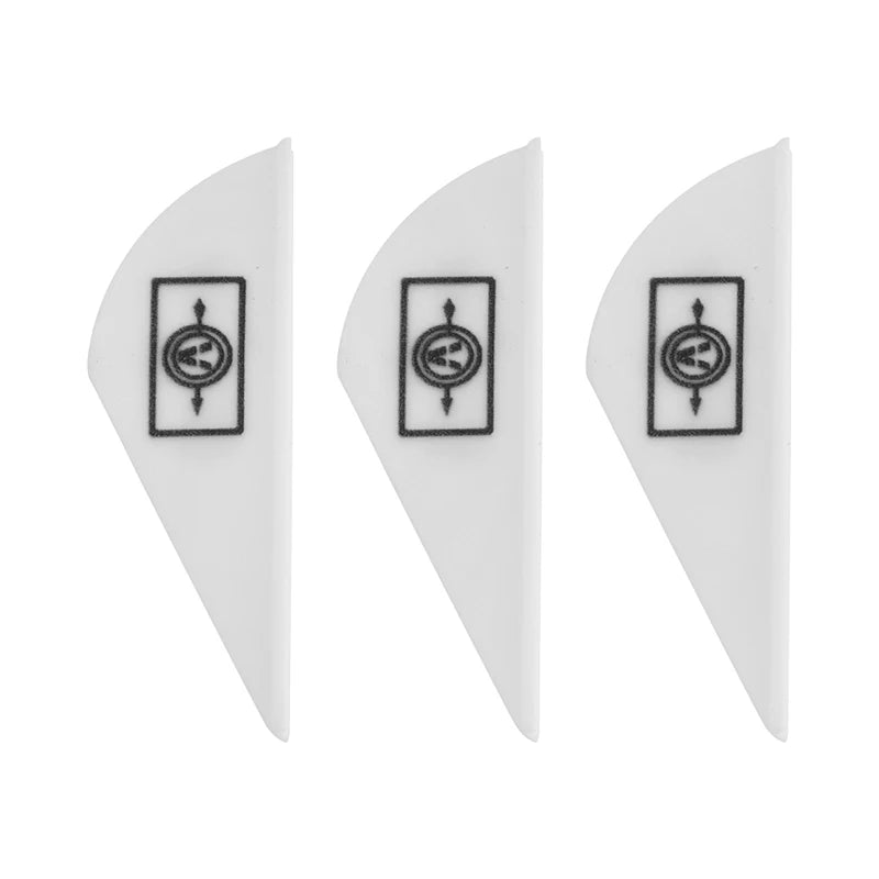 100pcs 2Inch Archery Arrow Rubber Feather Fletching Water Drop Shape Vanes DIY Shaft Accessories for Outdoor Shooting Hunting