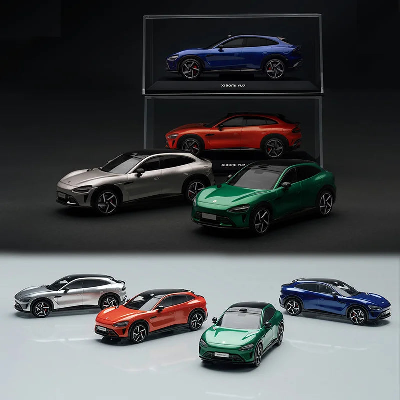 New Xiaomi Yu7 Official Alloy Die-Casting Car Model 1:43 Scale Simulation Collectible Micro Vehicle Customized Toys For Children