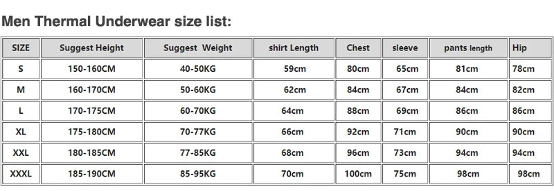 High Collar Men's Sports Ski Thermal Underwear Set Suits Gym Compression Suit Running Men Ski Thermal Bottom Fleece Clothes
