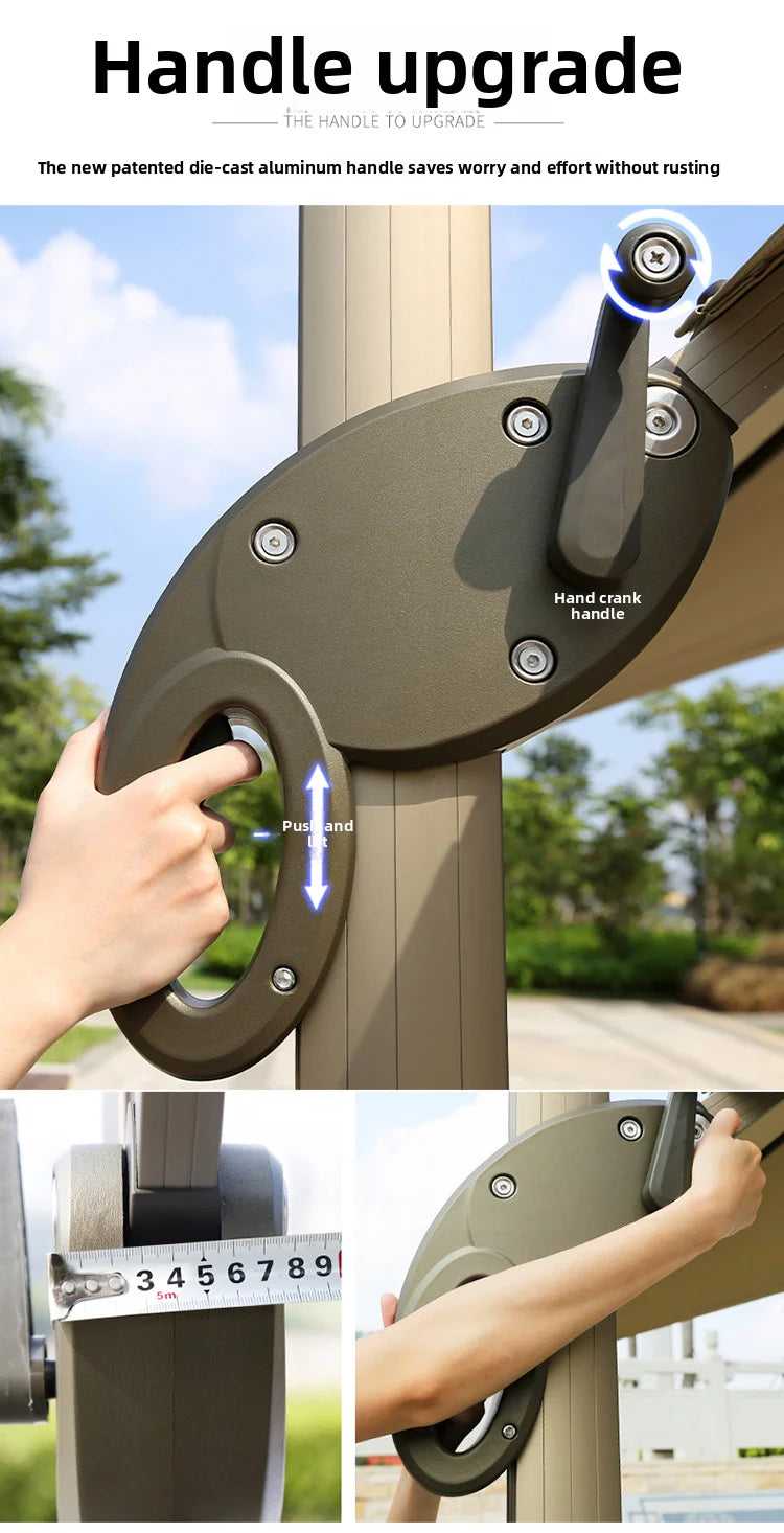 Outdoor Sun Umbrella, Cantilever, Courtyard Villa Courtyard Garden Sun Umbrella, Outdoor Umbrella, Customizable