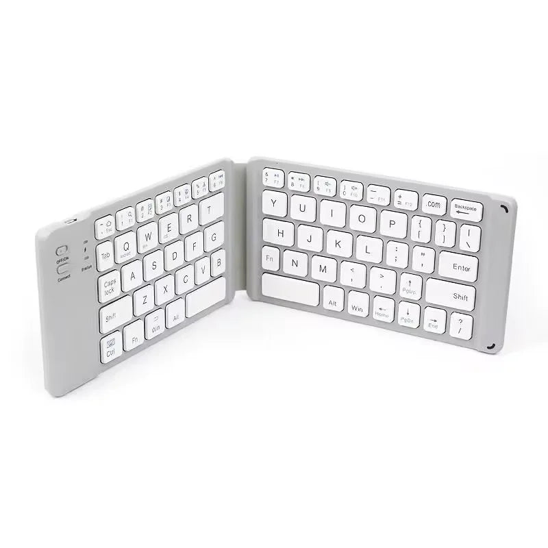 Foldable Wireless Bluetooth Keyboard Rechargeable Folding Keyboard For IPAD Mobile Tablet Notebook Office Mini Wireless keyboard