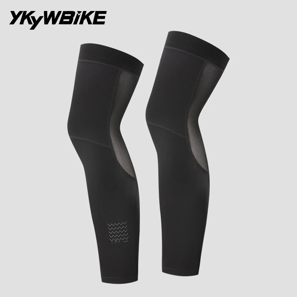 YKYWBIKE Cycling Leg Warmers Unisex Calf Compression Sleeves Outdoor Sports Running Basketball Football Leg Sleeves UV Protecti
