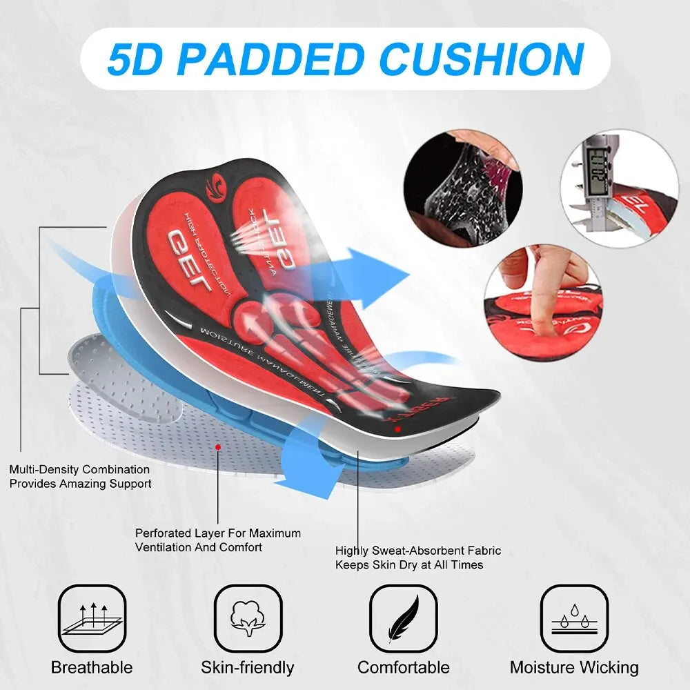 X-TIGER Winter Bike Pants 5D Gel Padded Cycling Tights Leggings Men's Outdoor Riding Mountain Road Bicycle Long Trousers