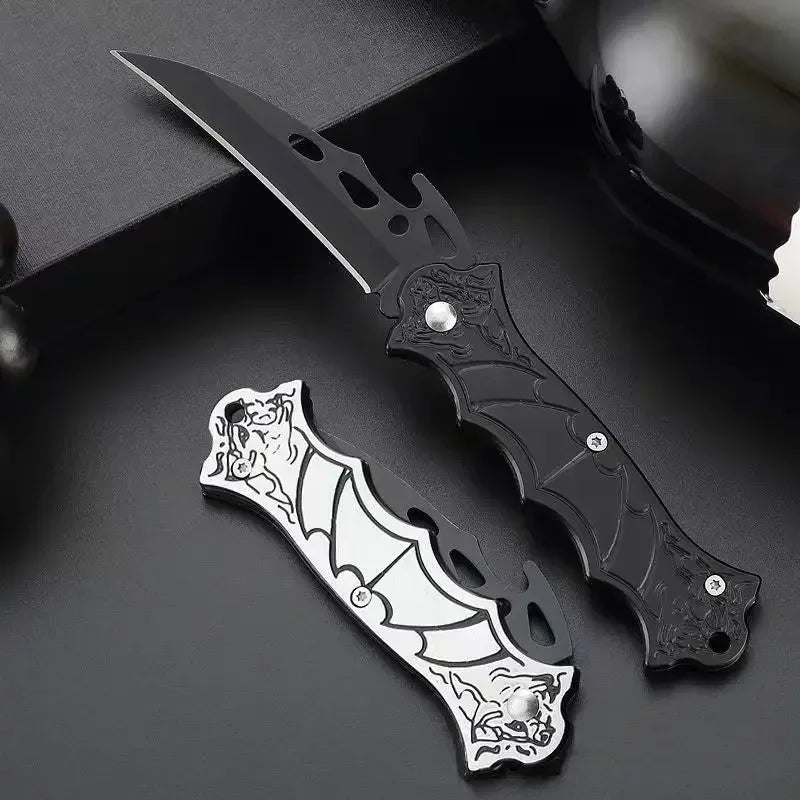 Folding Knife Keychain Portable Camping Self Defense Tactical Survival Knife Open Express Fruit Knife Sharp Outdoor Pocket Knife