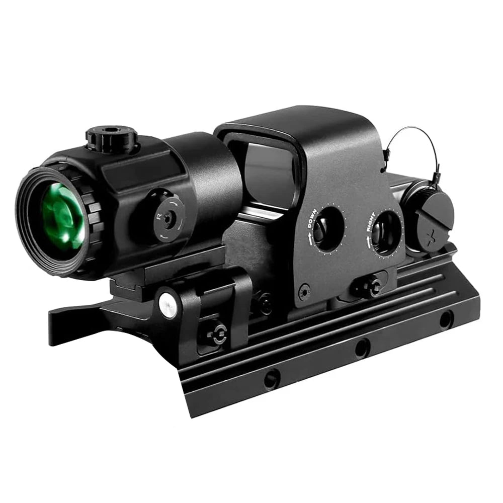 558+G43 Holographic Collimator Sight 558+G33/G45 Red Dot Optic Sight Tactical Hunting Gear W/20mm Rail Mounts&Quick Detach Lever