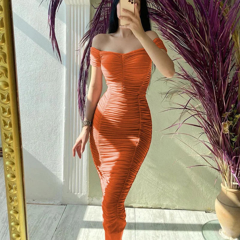 Women Summer Prom Dresses Evening Midi Bodycon Dress Elegant Club Sexy Outfits for Wedding Birthday Party