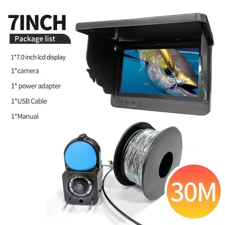 Portable Fish Depth Finder Water Handheld 1080P 4.3 Inch LCD Fish Finder Underwater 220° Fishing Camera With Night Vision