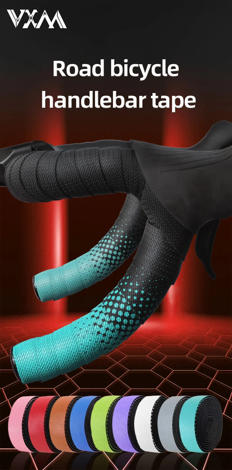 VXM Road Bicycle Handlebar Tape Bar PU EVA Cycling Grips Strap Anti slip shockabsorbing comfort With End Plug Bike Accessories
