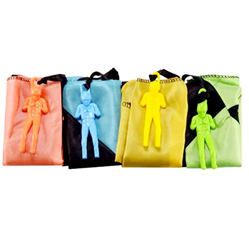 5pcs/lot Parachute Toy  No Tangle Throw Parachute Men Outdoor Sport Toy Children Paratrooper Toy Hand Throw Parachute Army Man