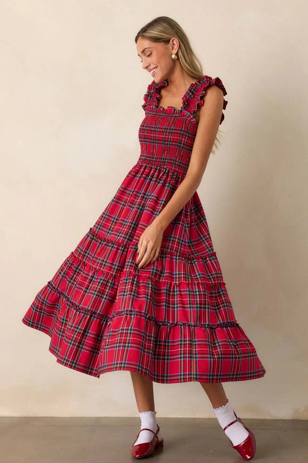 Woman Clothes Party Dresses French Retro Plaid Slim Irregular Dress Women's New Design Skirt Elegant Party Dresses Clothing 2025