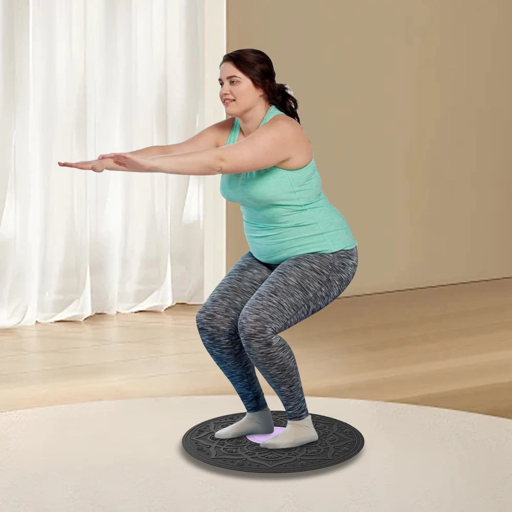 Yoga Swing Balance Board 360° Waist Rotation Torsion Balance Exerciser Rehabilitation Training Home Yoga Fitness Exercise Tool