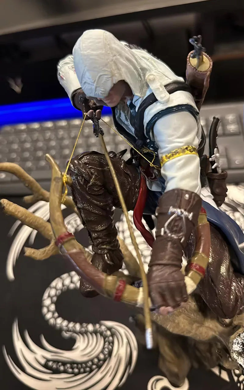 Game Assassins Creed Origins Action Figure Kenway Connor Edward James Figuras Toy Anime Peripheral Model Ornament GK Statue Gift