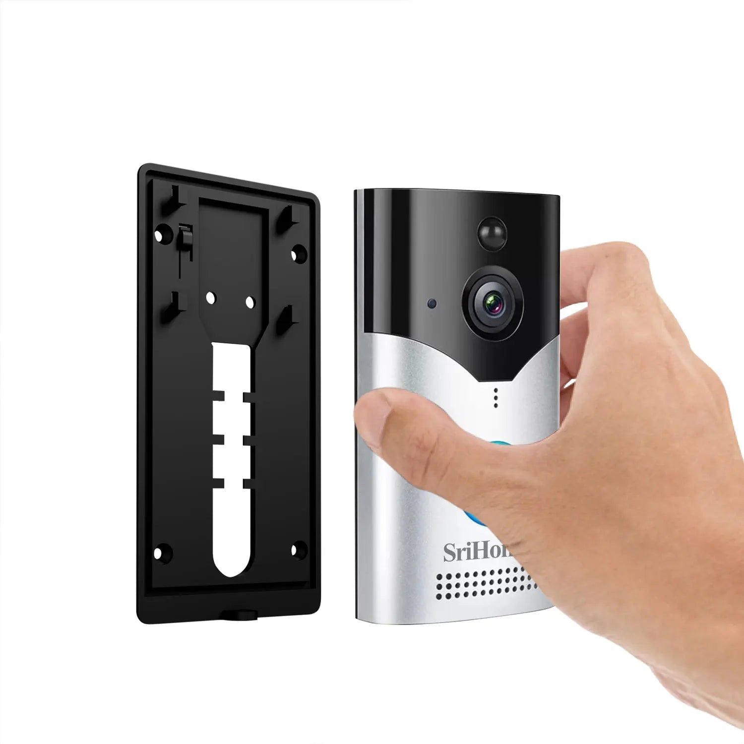 Srihome SH054 5Inch Screen 4MP 1440p Wireless WIFI Doorbell 120Degree Wide Angle Video Door Phone Visual Door Viewer Camera