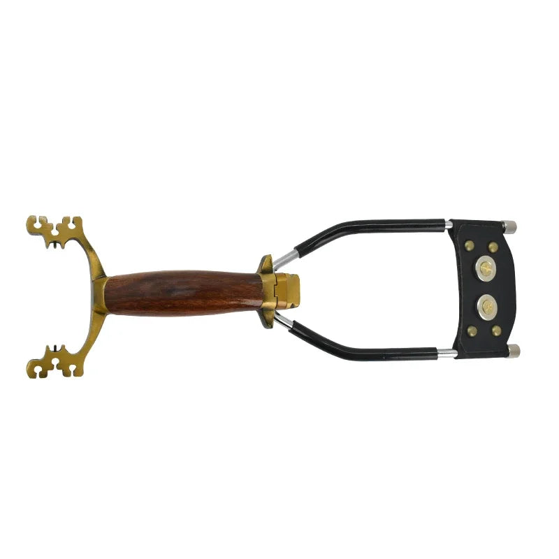 Foldable Metal Slingshot Hunting Fishing Dual-purpose Slingshot Slingshot Fishing Set Spear Fishing Shooting Powerful Hunting