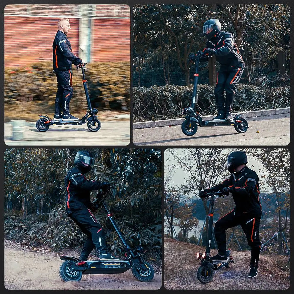 iScooter iX4 Electric Scooter 800W Motor Max Speed 45km/h 48V 15Ah Battery up to 40-45km Range App Control Body Warning Light