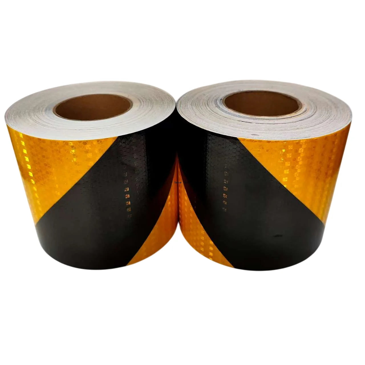 5cm/10cm/15cm/20cm*5m Reflective Tape Yellow-Black Left Or Right Twill Waterproof Safety Warning Self-adhesive Reflector Sticker