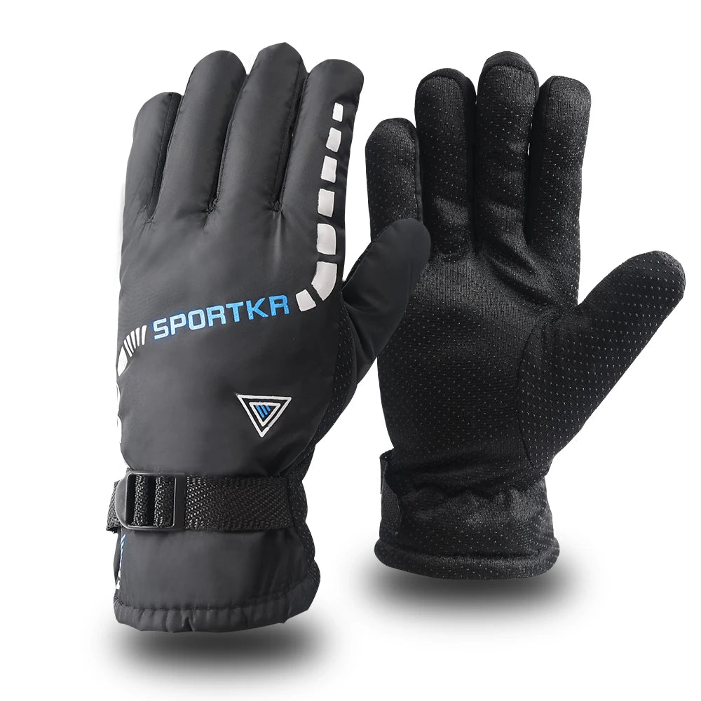 Winter Cycling Gloves Waterproof Antislip Outdoor Sports Ski Cycling Motocycle Warm Gloves Unisex Moto Equipments Accessories