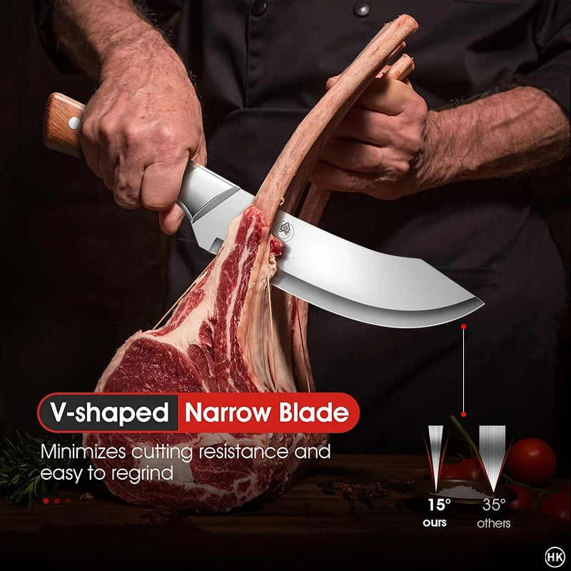 BAKULI-1PC Boning Knife, Precision Boning Knife: Stainless Steel, Ergonomic Grip, Easy Meat Cutting