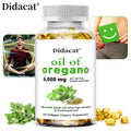 Oregano oil softgels for intestinal health, antioxidant, digestive health, immune support