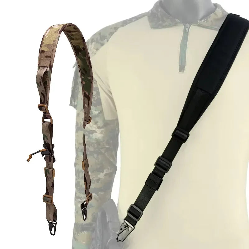 Hunting Rifle Tactical Sling Removable 2 Point Padded Combat Modular Shooting Equipment MC Strap Accessories for Outdoor Hunting