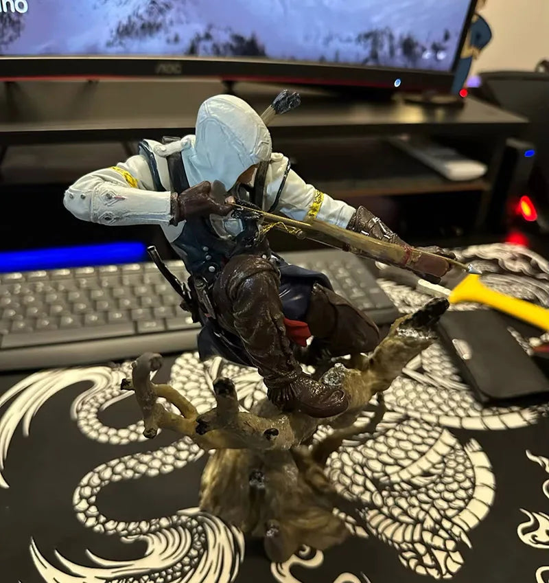 Game Assassins Creed Origins Action Figure Kenway Connor Edward James Figuras Toy Anime Peripheral Model Ornament GK Statue Gift