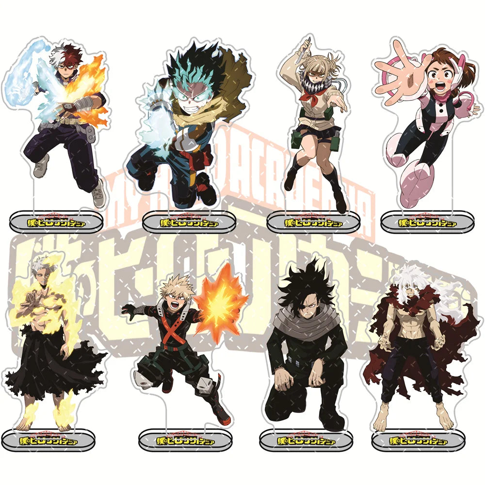 My Hero Academia 15cm Acrylic Stand Izuku Midoriya, Katsuki Bakugo, Shoto Todoroki Characters Anime Collectible Merchandise Deco