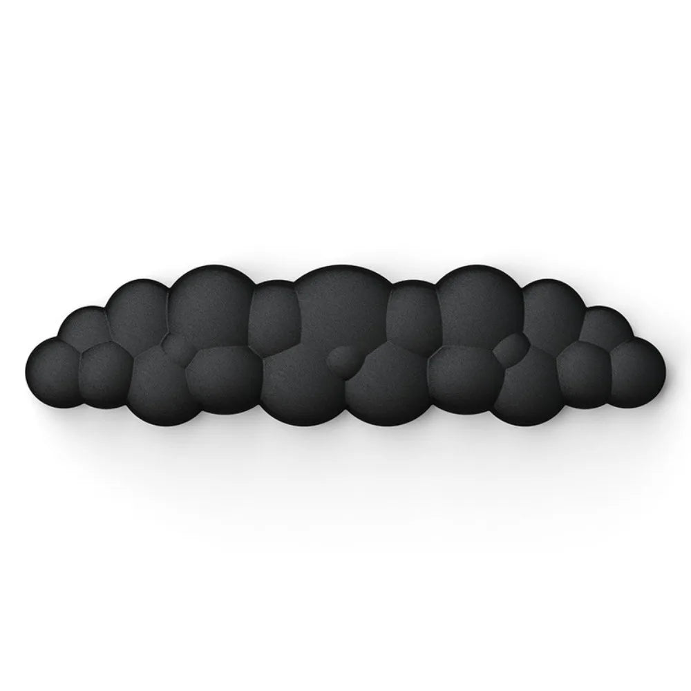 Ergonomic Cloud Mouse & Keyboard Wrist Rest - Non-Slip Memory Foam for Gaming/Office, Soft PU & Easy Clean
