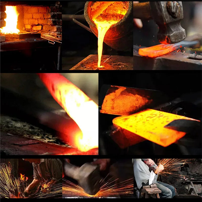 Hand Forged Kitchen Knives Stainless Steel Butcher Meat Cleaver Sharp Boning Knife Cutting Knife Kitchen Fruit Slicing Knife