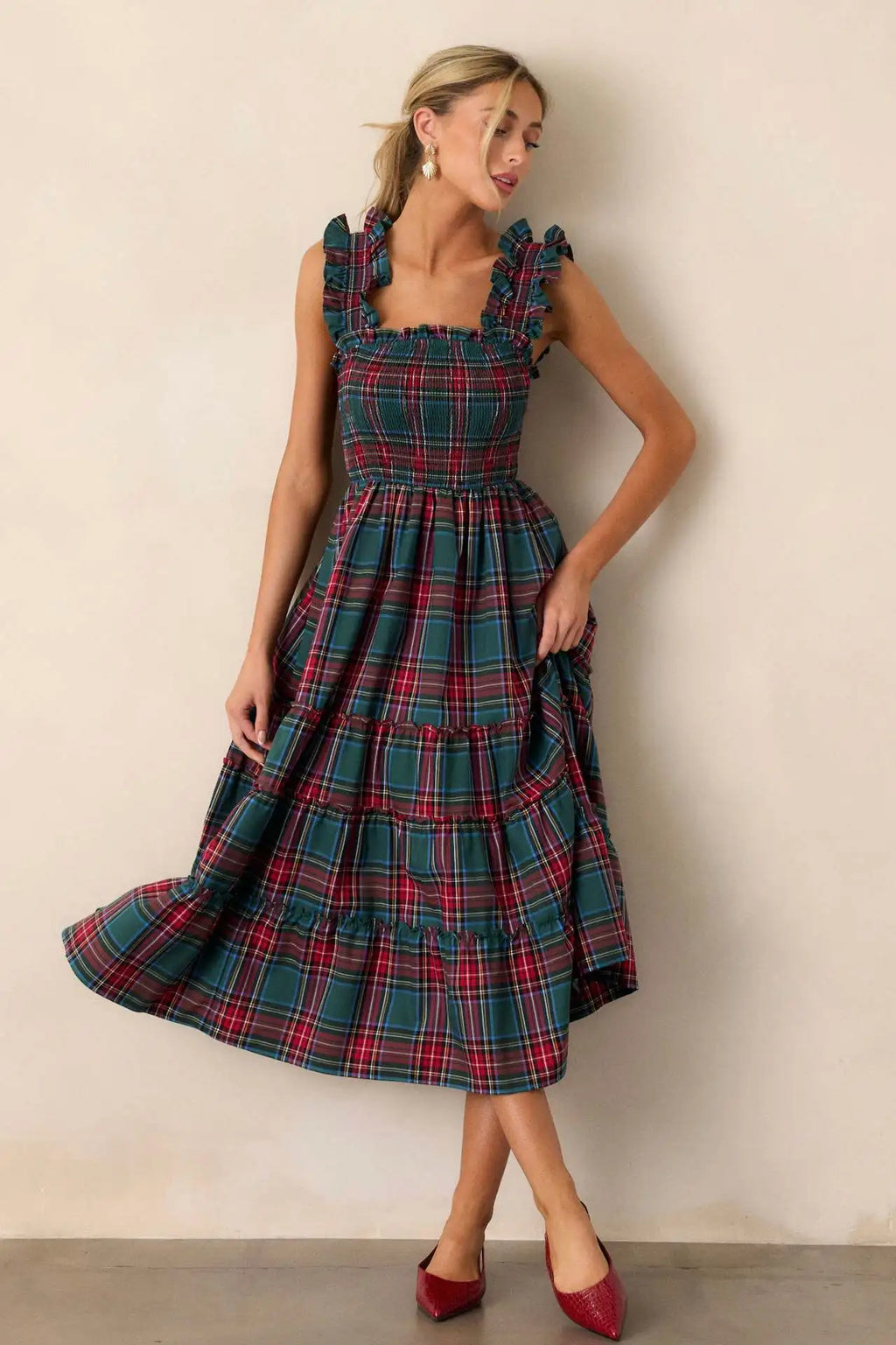 Woman Clothes Party Dresses French Retro Plaid Slim Irregular Dress Women's New Design Skirt Elegant Party Dresses Clothing 2025
