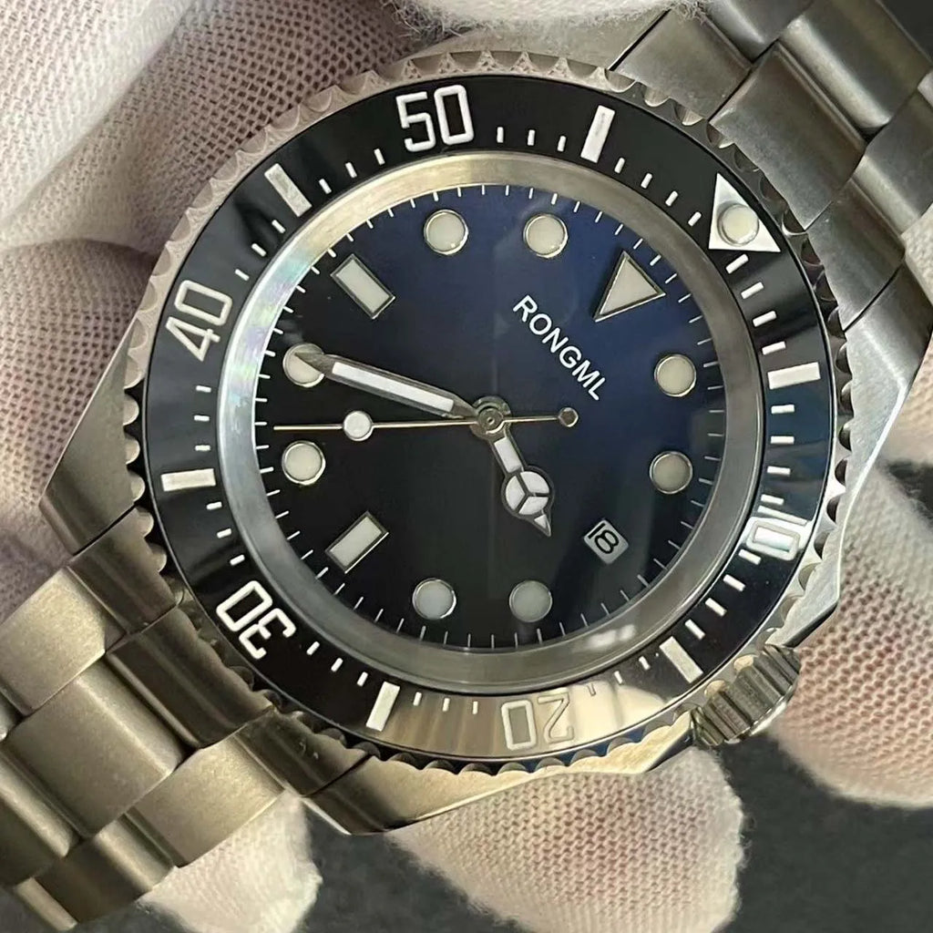 RONGML 2025 Sand Road Hot Selling 44MM Mechanical Watch 316L Stainless Steel 50M Waterproof Men's Z Automatic Mechanical Watch