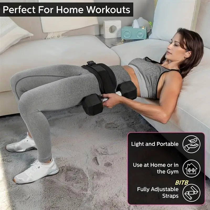 Yoga Exercise Dumbbells Waist Weight Belt Hip Bridge Assist Fitness Training with Thrust Weight Beltgym Exercise Equipment