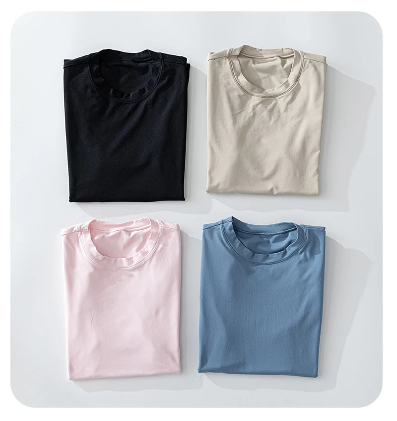 Woman 2025 Top Yoga Clothes Workout Pilates Shirts Fitness Sportswear Gym Running Sports Tight T-shirt Short Sleeve Fitness Tops