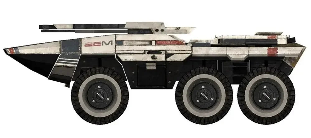 Mass effect M35 MAKO Chariot 3D Paper Model DIY