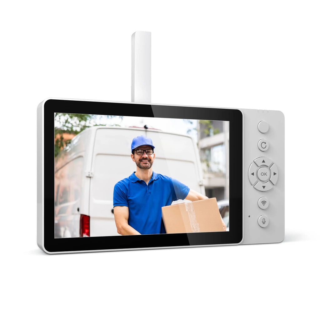 Srihome SH054 5Inch Screen 4MP 1440p Wireless WIFI Doorbell 120Degree Wide Angle Video Door Phone Visual Door Viewer Camera
