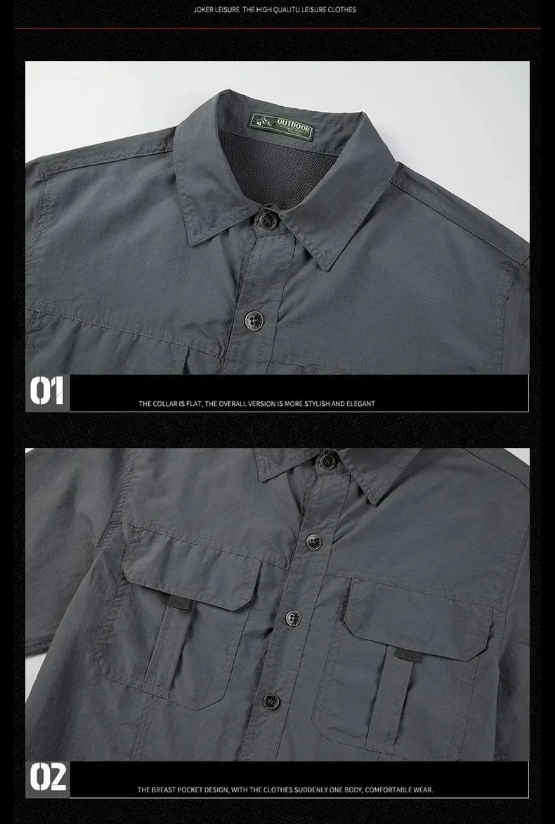 2025 spring summer New Men Lightweight Quick-Drying long sleeved shirts outdoor new men  Breathable Sport Sunscreen Hiking Shirt