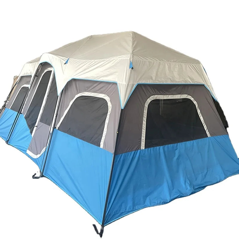 Outdoor Two Rooms One Room Travel Tent Double Waterproof Sun Breathable Multiple Camping