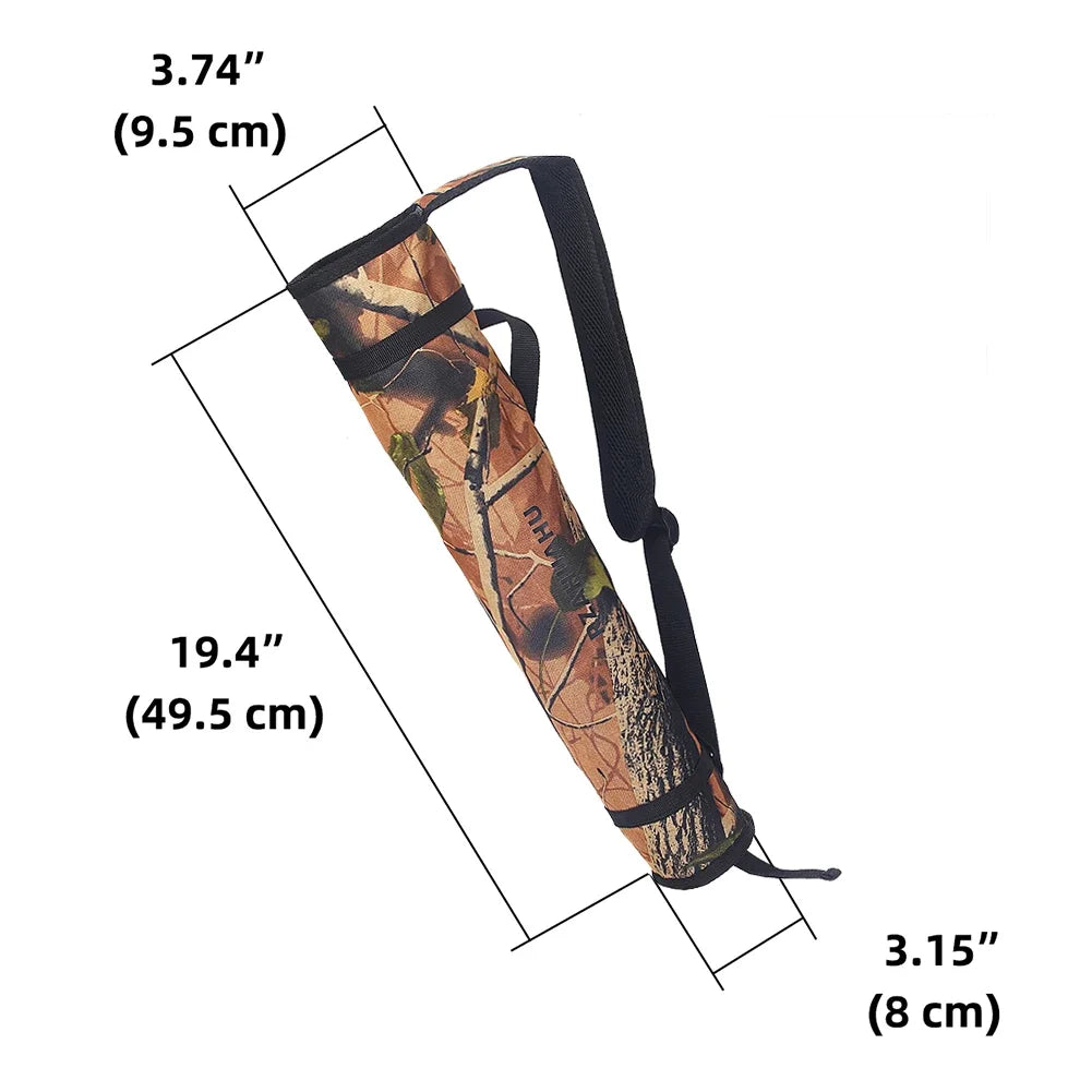 Hunting Bag Portable Bow Quiver Holder Bottom Thickening Adjustable Strap for Outdoor Archery Hunting Accessories