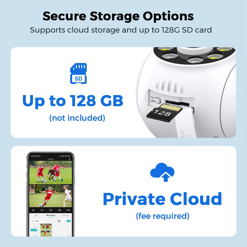 BESDER 8MP Wifi Camera PTZ Dual Screens Outdoor  Human Detection Auto Tracking 6MP CCTV Surveillance IP Camera P2P Audio iCSee