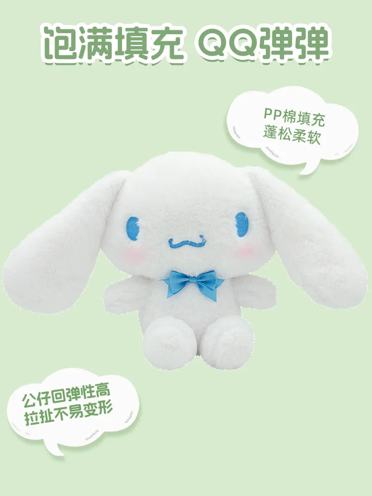 Sanrio Anime Classic Series Cinnamoroll Hello Kitty Cute Plush Stuffed Toys Soft Pillow Plushies Doll Birthday Gift For Girls